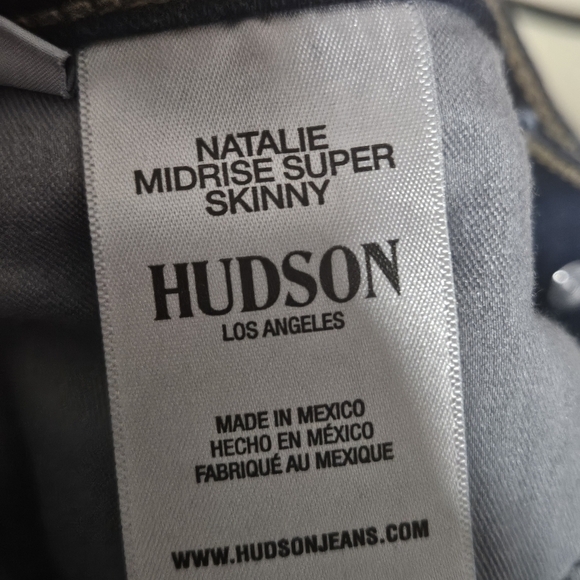 Hudson Natalie midrise super skinny jeans size 29 - Picture 11 of 14